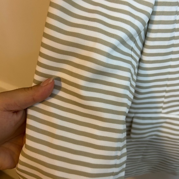 CALVIN KLEIN BEIGE STRIPED BLAZER - Picture 5 of 6